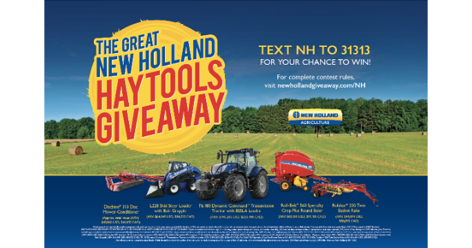 2018 New Holland Hay Tools Giveaway